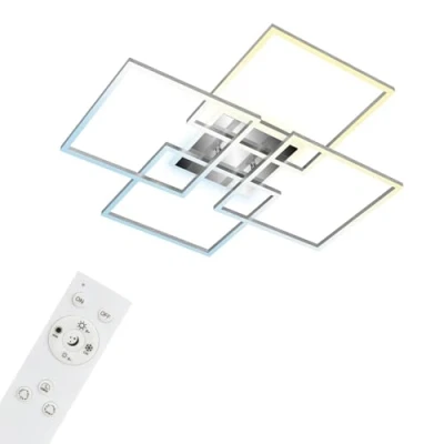 Bild av Briloner Frame S LED taklampa, 72,4x72,4 cm, aluminium