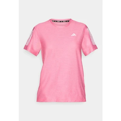 Bild av adidas Kvinnor Own The Run Base Tee, Lucid Pink/White, XL