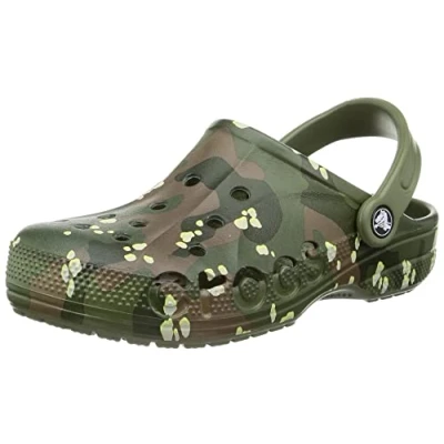 Bild av Crocs Unisex Baya Graphic Clog, Armégrön, 37/38 EU