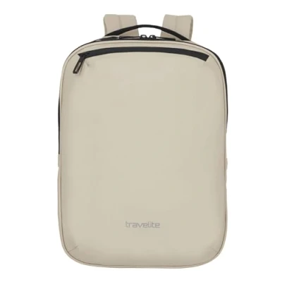 Bild av travelite Handbagage ryggsäck, laptopfack 13 tum, vattenavvisande dagryggsäck med fästfunktion, 40 cm, 12 liter, 400 gram, elfenben, Rucksack Avslappnad