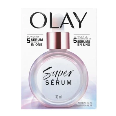 Bild av Olay Superserum, fuktgivande ansiktsserum med C vitamin, niacinamid, kollagenpeptid, väl åldrande hudvård, E belysningsmedel, 30 ml