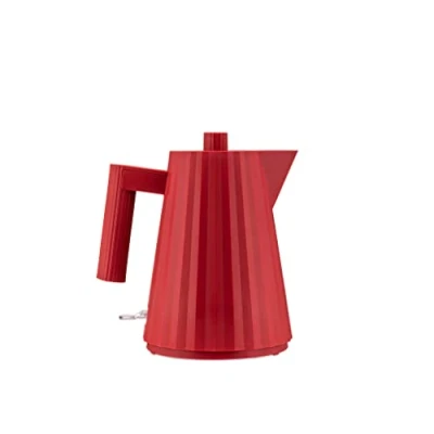 Bild av Alessi Plissé MDL06/1RUK elektrisk vattenkokare i termoplastisk harts, engelsk kontakt 2 400 W, 100 cl, röd