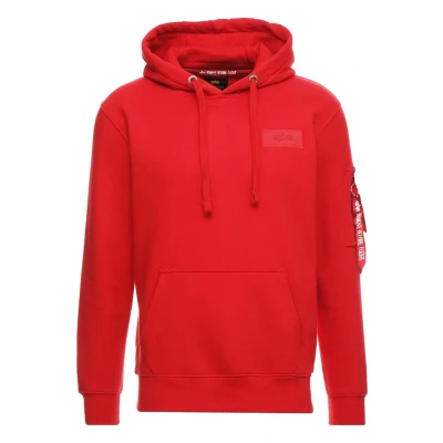 Bild av Alpha Industries BACK Print Luvtröja, Storlek: 3XL, Speed red