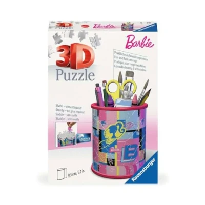 Bild av Ravensburger 3D Puzzle 11585 Utensilo Barbie Stiftehalter für Fans ab 6 Jahren, Schreibtisch Organizer Erwachsene und Kinder: Erlebe Puzzeln in der 3. Dimension