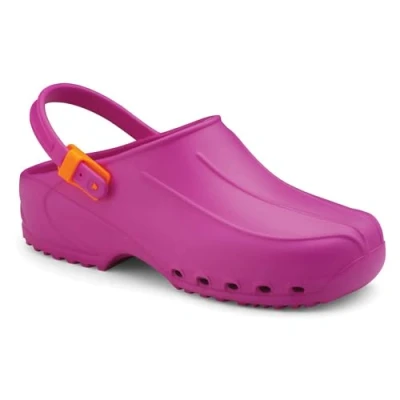 Bild av Gima Ultralätt vikt, anatomisk, halkfri, antistatisk anti tick och unisex professionella klämmor med remmar, ohålslagen topp, sidohål, fuchsia, EU storlek 40, 1 par