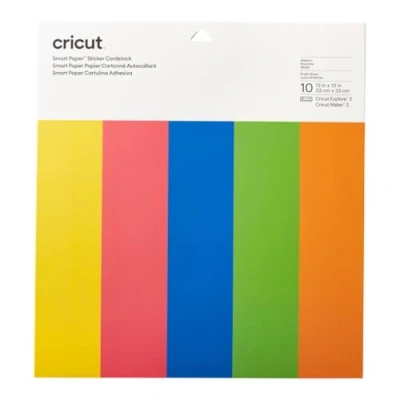 Bild av Cricut Smart Paper Sticker Cardstock 10 sheets 33cm x Bright Bows