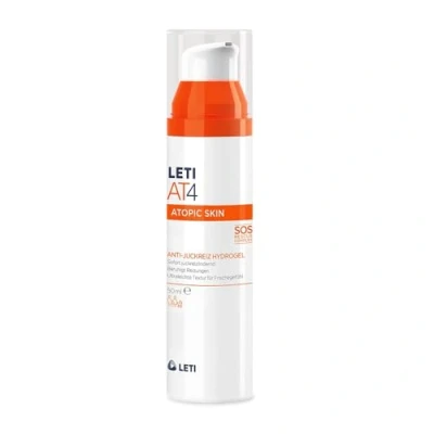 Bild av LETI AT4 Anti Juckreiz Hydrogel Beruhigender SOS Helfer gegen quälenden bei trockener oder zu Neurodermitis neigender Haut, 50 ml gel