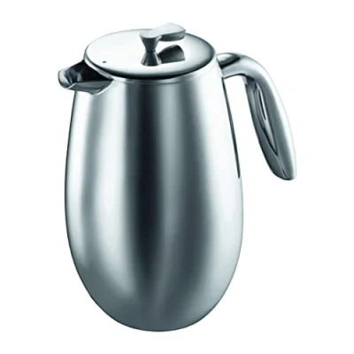 Bild av Bodum Columbia Kaffeberedare (Dubbelvägg, Diskmaskin), Rostfritt Stål, Glänsande, 1 Liter