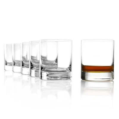 Bild av Stölzle Lausitz 420 ml bly kristall New York bar whisky D.O.F glas tumlare