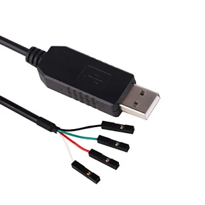 Bild av USB till TTL 3V3 2,45 mm 0,1 tum terminalhuvud 4 polig UART seriekabel FT232RL chip för Windows, Linux Mac OS