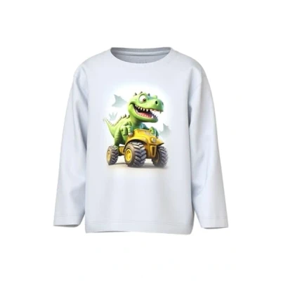 Bild av Name it mini pojkar Nmmvoto Ls Nreg Top, Ljus vit, 110