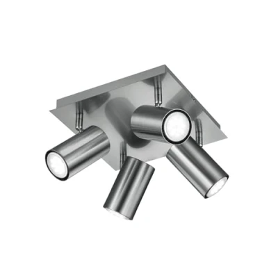 Bild av Trio Leuchten Rondell i nickelmatt, Rondel 4 flamig, exklusiv x GU10, 24 cm 802430407
