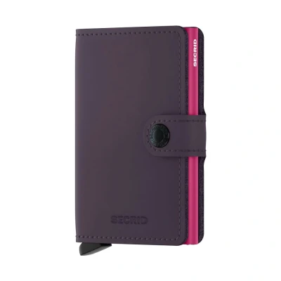 Bild av Secrid Miniwallet Matte Dark Purple Fuchsia Gratis gravyr