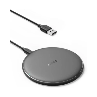 Bild av Anker Wireless Charger PowerWave laddningsplatta, trådlös laddning på 7,5 W för iPhone 11/XR/XS/X/8, 10 Samsung Galaxy S20/S10/S9/S9/S9+/S8 (nätaggregat ingår inte, 120 cm kabel ingår), svart