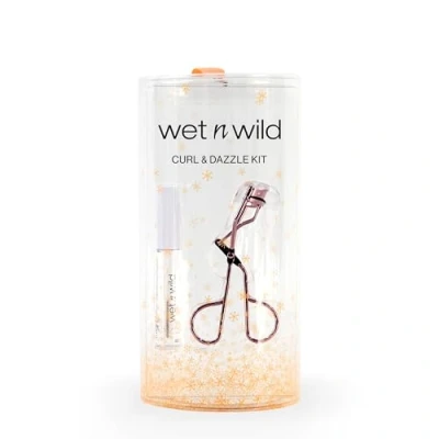 Bild av Wet n Wild Curl and Dazzle Kit, genomskinlig Mascara och Ögonfransböjare Ögonsminkkit, Återfuktande Formel med Vitamin E Sojaprotein, Naturlig Näringsgivande Effekt, Sminkgåvokit