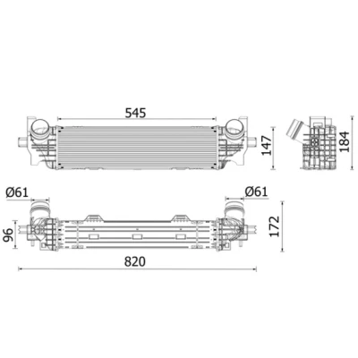 Bild av Laddluftkylare MAHLE CI 660 000P