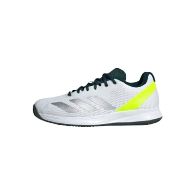 Bild av adidas Performance Courtflash Speed 2 All court tennisskor white/silvercoloured/lucid lemon, Storlek: 43 1/3, White/silver coloured/lucid lemon