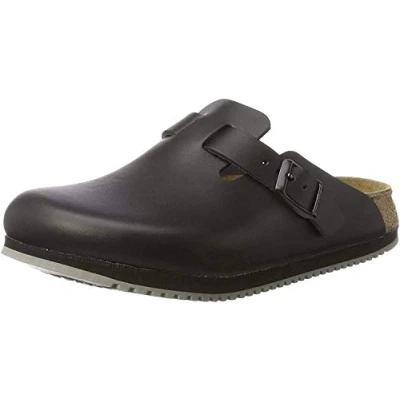 Bild av Birkenstock Boston, unisex vuxna träskor, Schwarz, 41 EU