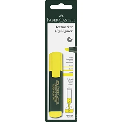 Bild av Faber Castell 145099 Textmarkör Textliner, 48 påfyllningar, gul