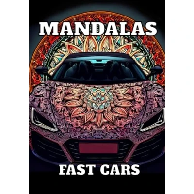 Bild av FAST CARS MANDALAS: COLORING BOOK FOR CHILDREN AND ADULTS, MORE THAN 60 MANDALAS OF SUPER