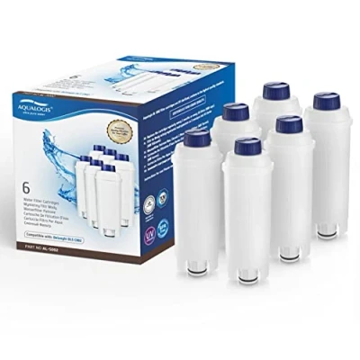 Bild av Kaffemaskinsfilter för DLSC002 med aktivt kolmjukgörare, Aqualogis vattenfilter kompatibelt Delonghi ECAM, Esam, ETAM, BCO, EC. (6)