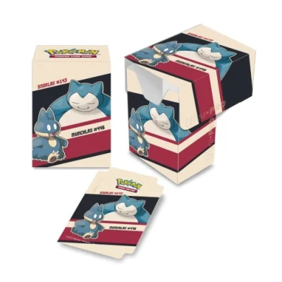 Bild av Ultra PRO Pokémon Snorlax &amp; Munchlax Full View Deck Box Skydda Lagra upp till 75 ct samlarkort i standardstorlek, och spelkort, självlåsande lock däcklåda