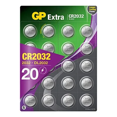 Bild av GP CR2032 Litiumbatteri 20 pack Extra CR 2032 3V batteri Lång livslängd, högre effektivitet och daglig användning