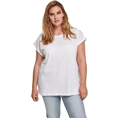 Bild av Urban Classics Extended Shoulder TEE Tshirt bas, Storlek: Small, White