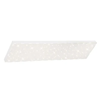 Bild av BRILONER Leuchten LED panel, dimbar taklampa med ljus kant, stjärndekor, färgtemperaturkontroll, 24 watt, 2 400 lumen, vit, 1 000 x 250 69 mm (L B H)