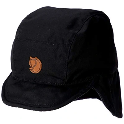 Bild av Fjällräven Svart Earflap Keps Singi Field Cap Black @ Hatstore