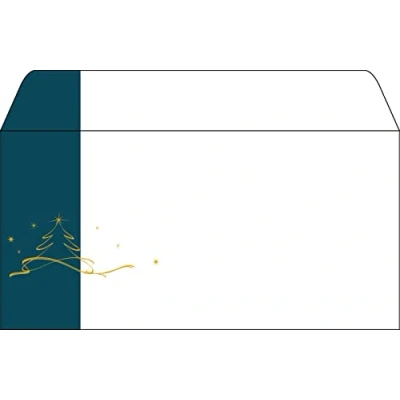 Bild av Sigel DU254, DL (110 x 220 mm), Petrol colour, Vit, Gul, papper, 90 g/m ^, Tyskland, mm