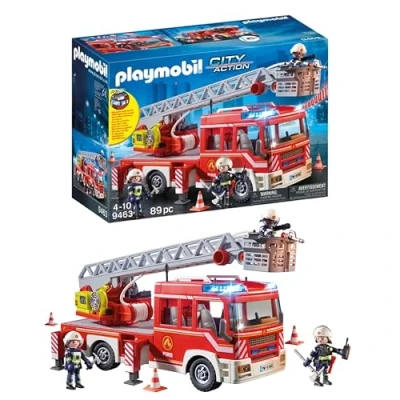 Bild av PLAYMOBIL City Action 9463 brandbilsstegefordon med ljus och ljud, från 5 år