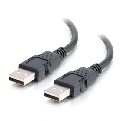 Bild av C2G/Cables to Go 28106 2 m USB kabel 2.0 A hane till en svart (7,6 fot)