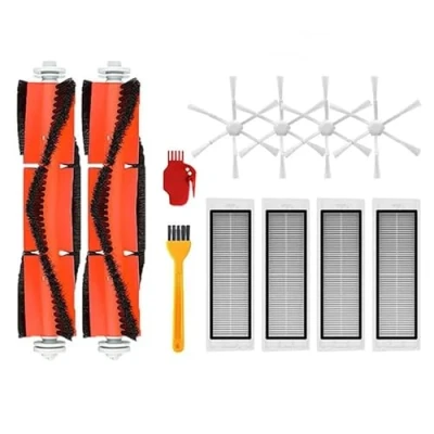 Bild av INF Reservdelstillbehör till Xiaomi Mi Robot Vacuum Mop 2 STYTJ03ZHM 12 delar, x huvudborstar, 4 sidoborstar, HEPA filter, rengöringsborste