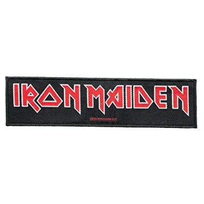 Bild av Okänd Iron Maiden tygmärke logotyp Patch randig vävd &amp; licenserad! !