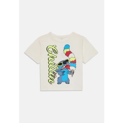 Bild av Name it Nmmmalix Stitch Tshirt med print för barn, Storlek: 92, Cloud dancer