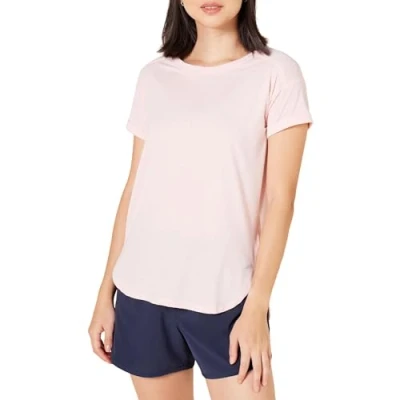 Bild av Amazon Essentials Women&#039;s Studio lätt T shirt med rund hals ledig passform (finns i plusstorlek), Ljusrosa, XS