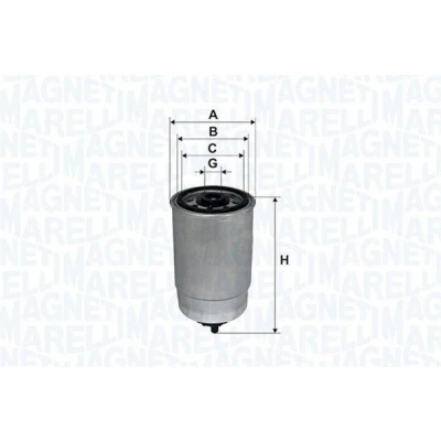 Bild av MAGNETI MARELLI 152071758006 filtre à Carburant avec chauffage du Diesel AUDI: A4 B5 Berline, A6 C5 Avant, Avant