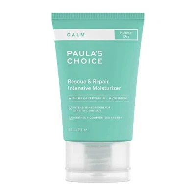 Bild av Paula&#039;s Choice CALM Rescue &amp; Repair Intensiv Ansiktskräm Lindrar Rodnad Hjälper till Att Skydda Hudens Känsliga Barriär med Hexapeptide 8 Normal Torr Hud 60 ml
