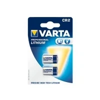 Bild av VARTA batterier Elektronik CR2 Litium knappcell 3V batteripaket med 2 stycken knappceller i originalblisterförpackning.