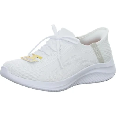Bild av Skechers handsfree Slip ins Ultra Flex 3.0 Brilliant Path Sneaker för dam, Vitt, 6.5 Wide