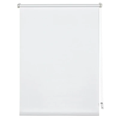 Bild av Deco Company rullgardin att klämma fast, för dagsljus, Ogenomskinlig, Monteringssats ingår, Uni, Vit, 90 x 210 cm (BxH)