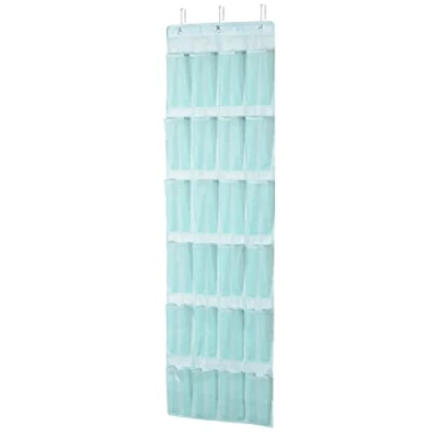 Bild av Amazon Basics Förvaring som hänger över dörren, med 24 fickor, 47 x 6,3 165 cm, jadegrön