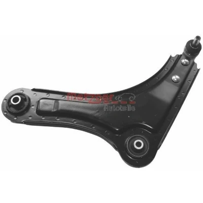 Bild av METZGER 58030101 Bras de suspension avec rotule suspension, support en caoutchouc Essieu avant gauche, inférieur barre oscillant transversal