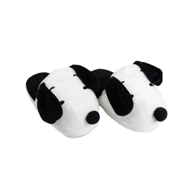 Bild av The Peanuts Snoopy 3D tofflor med vinglande öron för kvinnor och män unisex pusktofflor, vita, svarta, Vit, 35/37 EU