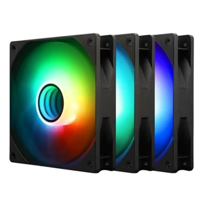 Bild av Thermalright TL C12B S V3 120 mm ARGB CPU fläkt, med 1 500 RPM hastighet, datorchassifläkt, tyst 4 polig PWM PC spegelljuseffekt (3 fläktar)