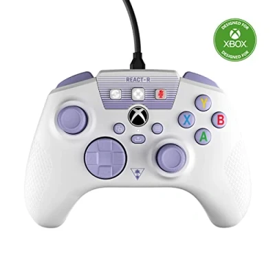 Bild av Turtle Beach REACT R Controller Vit/Lila Xbox Series X, S och One Windows 10 11