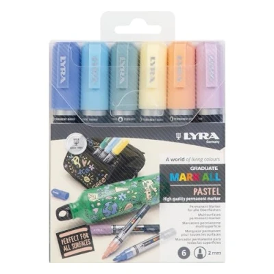 Bild av LYRA Graduate Mark All 2 mm M kuvert 6 styck Blandade färger