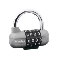 Bild av MASTER LOCK 1520EURD, Konventionellt hänglås, Kombinationslås, Huvudnyckel, Svart, Rostfritt stål, Metall, Härdat stål