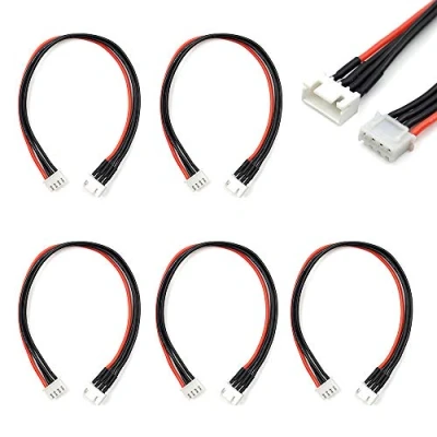 Bild av elechawk JST XH 3S balansplugg förlängningssladd 200 mm 5 st för LiPo batteri balansladdning 22 AWG silikon